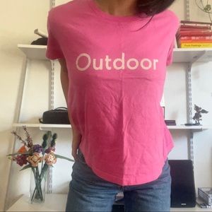 OUTDOOR VOICES LA CROPPED TEE